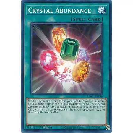 YuGiOh Trading Card Game Legendary Duelists: Season 1 Common Crystal Abundance LDS1-EN106