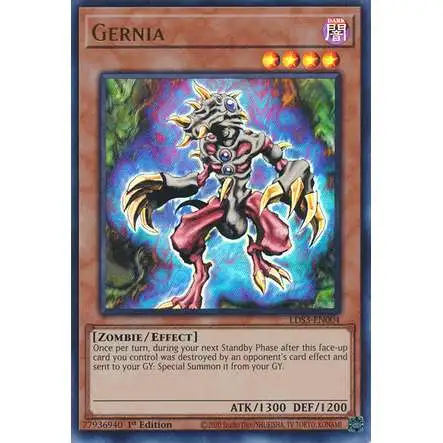 YuGiOh Legendary Duelists: Season 3 Ultra Rare Gernia LDS3-EN004 [Blue]