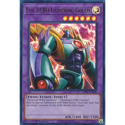 YuGiOh Legendary Duelists: Season 3 Ultra Rare Evil HERO Lightning Golem LDS3-EN028