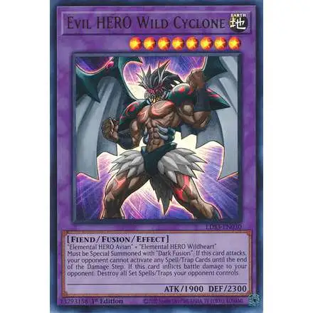 YuGiOh Legendary Duelists: Season 3 Ultra Rare Evil HERO Wild Cyclone LDS3-EN030