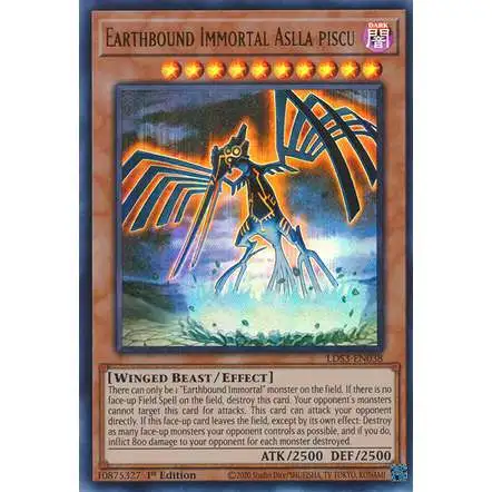 YuGiOh Legendary Duelists: Season 3 Ultra Rare Earthbound Immortal Aslla piscu LDS3-EN038