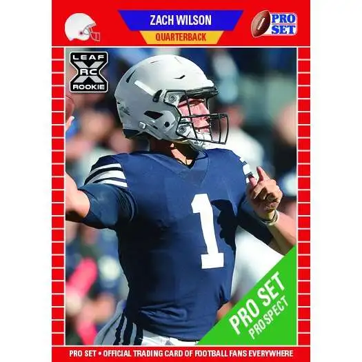 NFL 2021 Pro Set Football Zach Wilson PS5 [XRC Rookie Card]