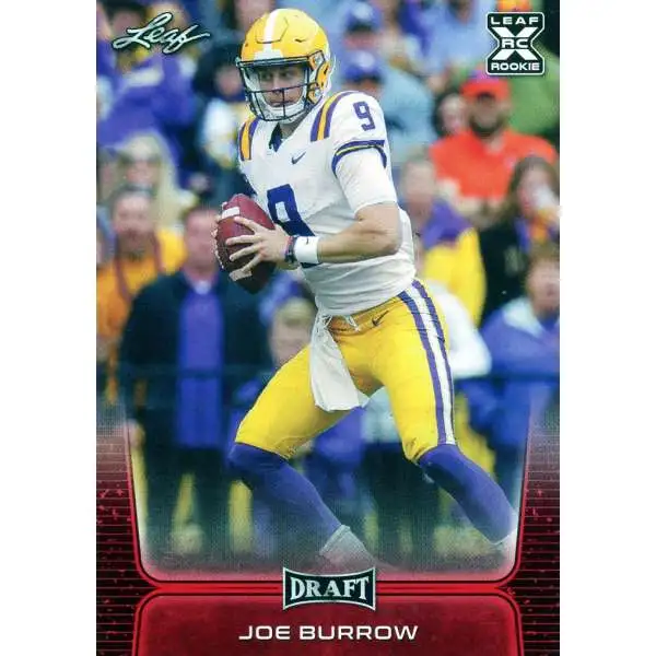 NFL 2020 Leaf Draft Red Joe Burrow #01 [XRC Rookie]