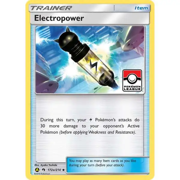 Trading Card Game Pokemon League Promo Reverse Holo Electropower #172a