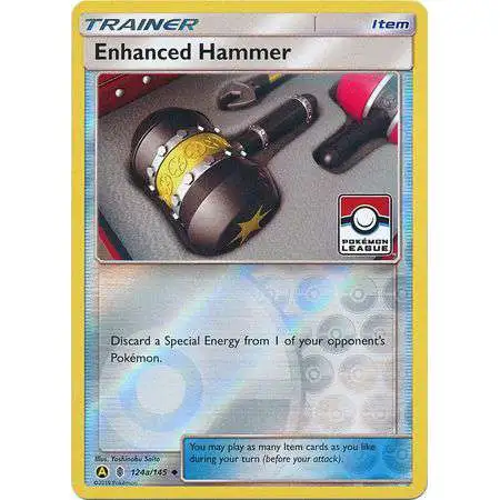 Trading Card Game Pokemon League Promo Reverse Holo Enhanced Hammer #124a