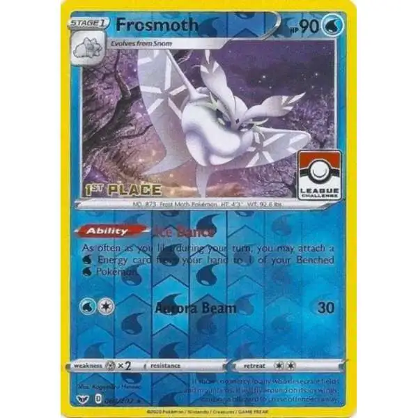 Pokemon Trading Card Game Promo Rare Frosmoth #64 [League Challenge, 1st Place]