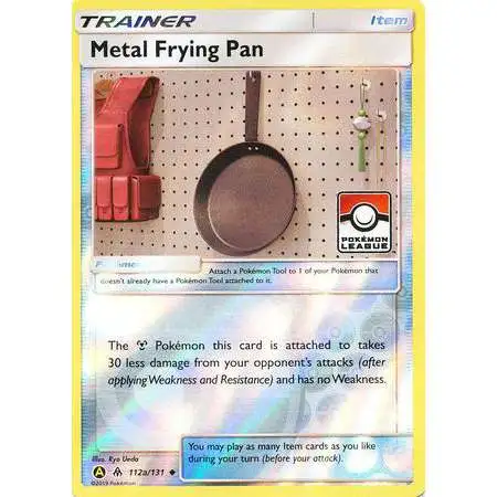 Trading Card Game Pokemon League Promo Reverse Holo Metal Frying Pan #112a