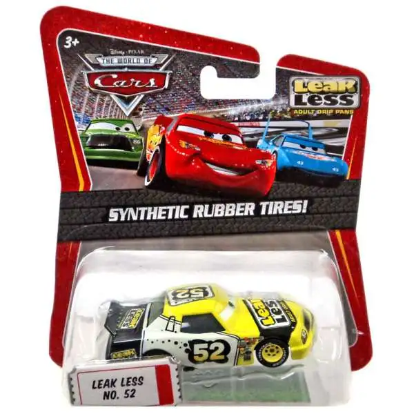 Disney / Pixar Cars The World of Cars Synthetic Rubber Tires Leak Less No. 52 Exclusive Diecast Car