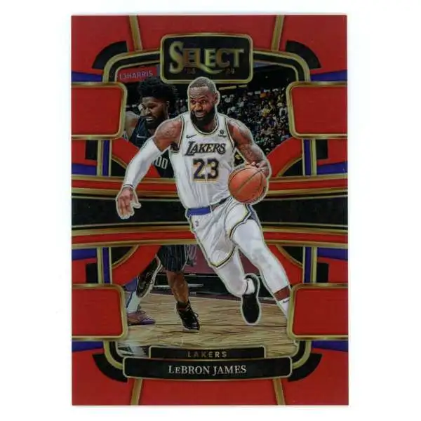 NBA 2023-24 Panini Select 96/199 Red Prizm Lebron James #66