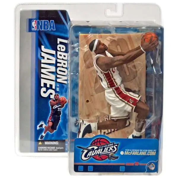 McFarlane Toys NBA Cleveland Cavaliers Sports Basketball Series 10 LeBron James Action Figure [White Jersey Variant]