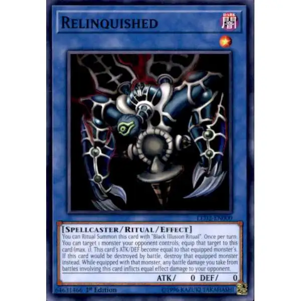 YuGiOh Trading Card Game Legendary Duelists: Ancient Millennium Common Relinquished LED2-EN000