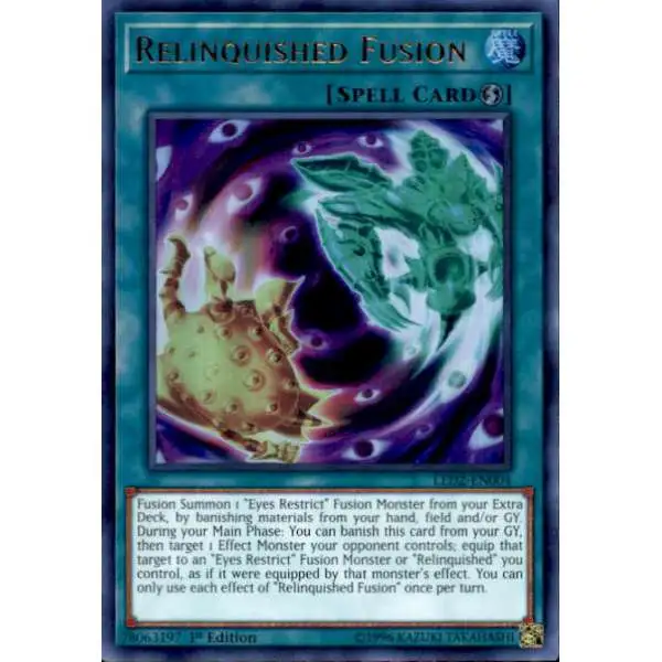 YuGiOh Trading Card Game Legendary Duelists: Ancient Millennium Ultra Rare Relinquished Fusion LED2-EN004