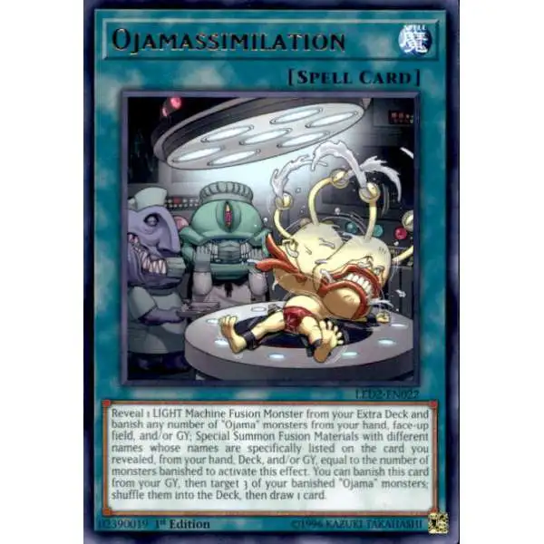 YuGiOh Trading Card Game Legendary Duelists: Ancient Millennium Rare Ojamassimilation LED2-EN022