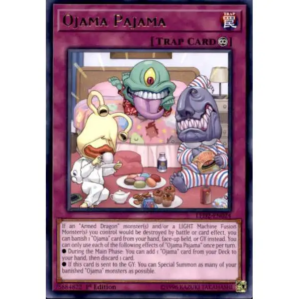 YuGiOh Trading Card Game Legendary Duelists: Ancient Millennium Rare Ojama Pajama LED2-EN024