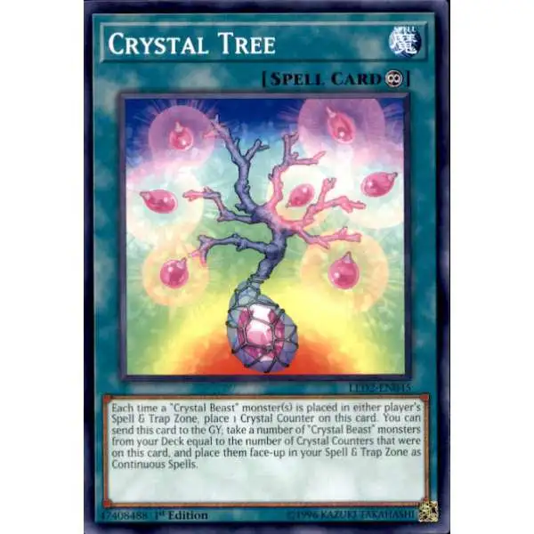 YuGiOh Trading Card Game Legendary Duelists: Ancient Millennium Common Crystal Tree LED2-EN045