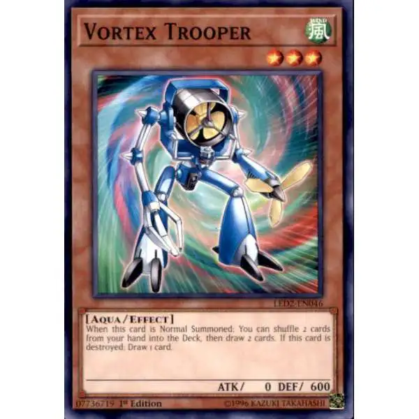 YuGiOh Trading Card Game Legendary Duelists: Ancient Millennium Common Vortex Trooper LED2-EN046