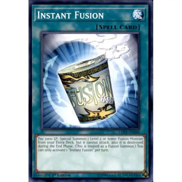 YuGiOh Trading Card Game Legendary Duelists: Ancient Millennium Common Instant Fusion LED2-EN048