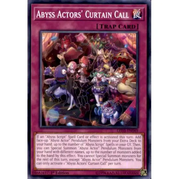 Details about   Yu-Gi-Oh Abyss Actors Back Stage 1st Edition LED3-EN055 Common 
