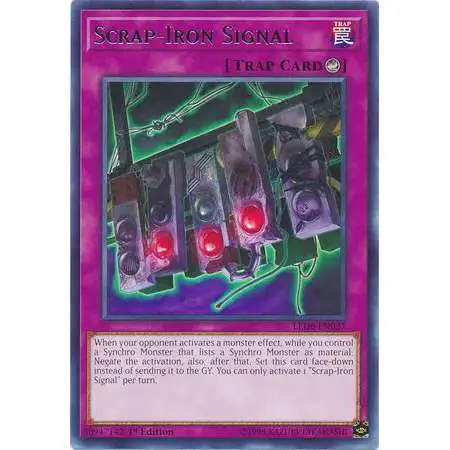 YuGiOh Trading Card Game Legendary Duelists: Magical Hero Rare Scrap-Iron Signal LED6-EN027