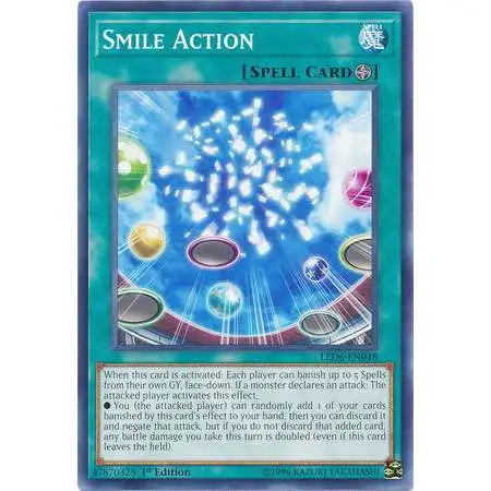 YuGiOh Trading Card Game Legendary Duelists: Magical Hero Common Smile Action LED6-EN048