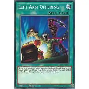 YuGiOh Trading Card Game Legendary Duelists Rage of Ra Common Left Arm Offering LED7-EN013