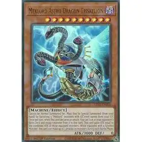 YuGiOh Trading Card Game Legendary Duelists Rage of Ra Ultra Rare Meklord Astro Dragon Triskelion LED7-EN016