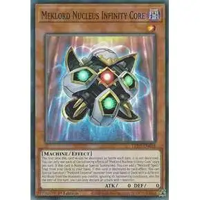 YuGiOh Trading Card Game Legendary Duelists Rage of Ra Super Rare Meklord Nucleus Infinity Core LED7-EN018