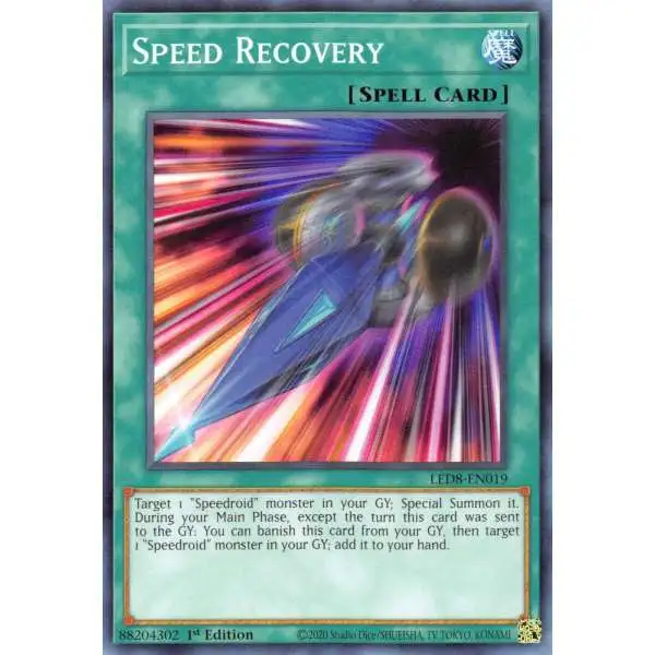 YuGiOh Trading Card Game Legendary Duelists: Synchro Storm Common Speed Recovery LED8-EN019