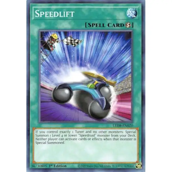 YuGiOh Trading Card Game Legendary Duelists: Synchro Storm Common Speedlift LED8-EN020