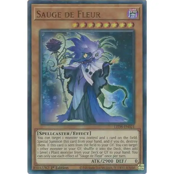 YuGiOh Trading Card Game Legendary Duelists: Synchro Storm Ultra Rare Sauge de Fleur LED8-EN021