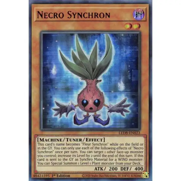 YuGiOh Trading Card Game Legendary Duelists: Synchro Storm Ultra Rare Necro Synchron LED8-EN023