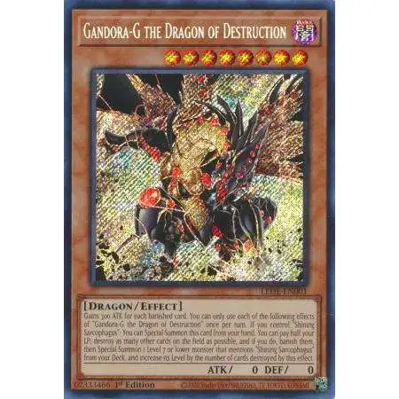 YuGiOh Trading Card Game Legacy of Destruction Secret Rare Gandora-G the Dragon of Destruction LEDE-EN001