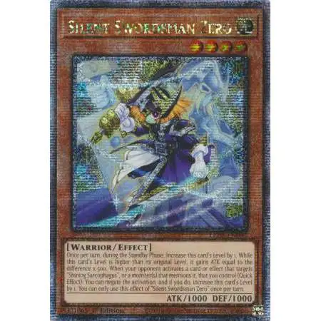 YuGiOh Trading Card Game Legacy of Destruction Quarter Century Secret Rare Silent Swordsman Zero LEDE-EN002