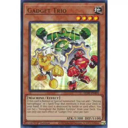 YuGiOh Trading Card Game Legacy of Destruction Ultra Rare Gadget Trio LEDE-EN004