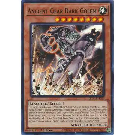 YuGiOh Trading Card Game Legacy of Destruction Super Rare Ancient Gear Dark Golem LEDE-EN006