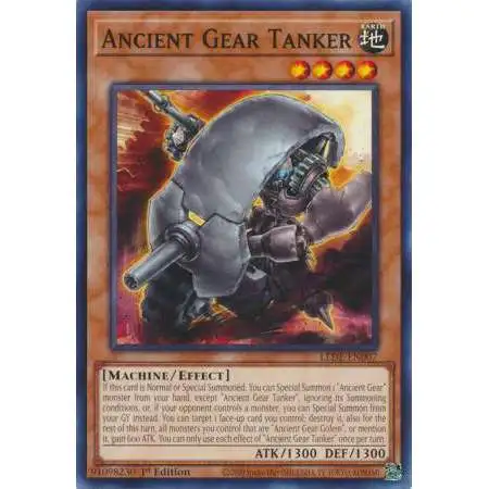 YuGiOh Trading Card Game Legacy of Destruction Common Ancient Gear Tanker LEDE-EN007