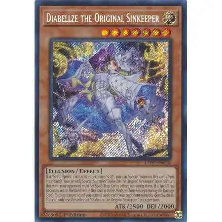 YuGiOh Trading Card Game Legacy of Destruction Secret Rare Diabellze the Original Sinkeeper LEDE-EN012