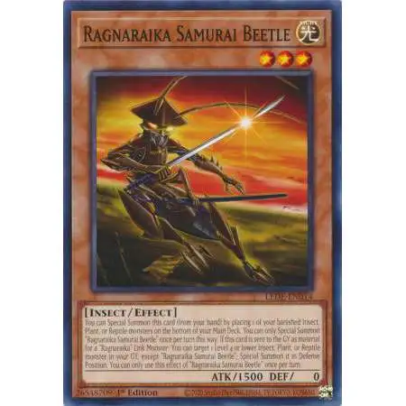 YuGiOh Trading Card Game Legacy of Destruction Common Ragnaraika Samurai Beetle LEDE-EN014