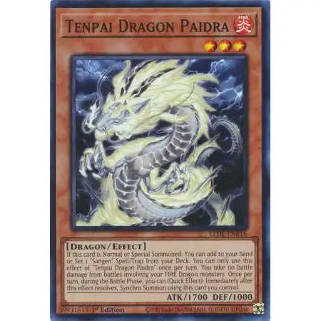 YuGiOh Trading Card Game Legacy of Destruction Super Rare Tenpai Dragon Paidra LEDE-EN016