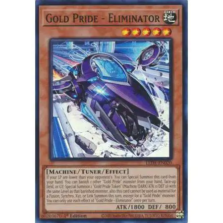 YuGiOh Trading Card Game Legacy of Destruction Super Rare Gold Pride - Eliminator LEDE-EN020