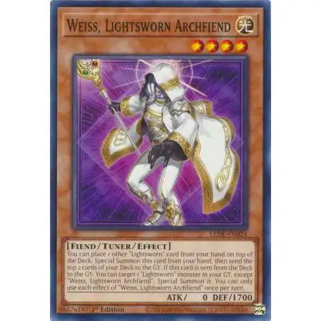 YuGiOh Trading Card Game Legacy of Destruction Common Weiss, Lightsworn Archfiend LEDE-EN024