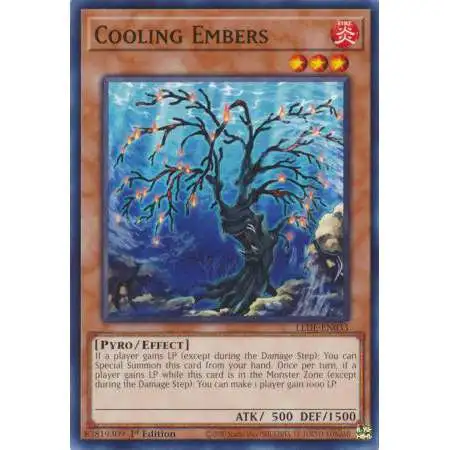 YuGiOh Trading Card Game Legacy of Destruction Common Cooling Embers LEDE-EN033