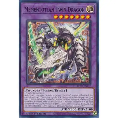 YuGiOh Trading Card Game Legacy of Destruction Common Mementotlan Twin Dragon LEDE-EN037