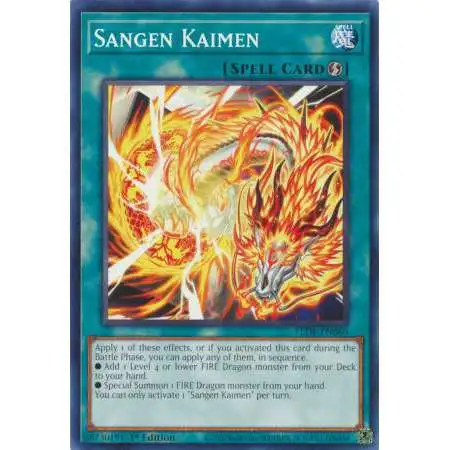 YuGiOh Trading Card Game Legacy of Destruction Common Sangen Kaimen LEDE-EN060