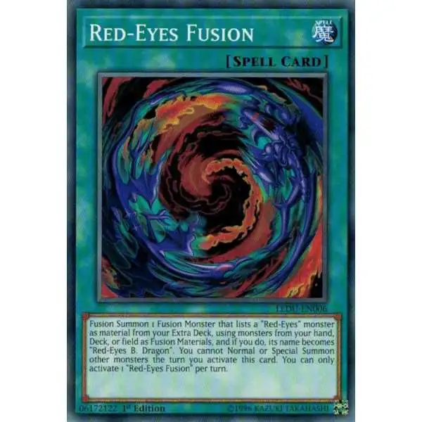 YuGiOh Trading Card Game Legendary Duelists Common Red-Eyes Fusion LEDU-EN006