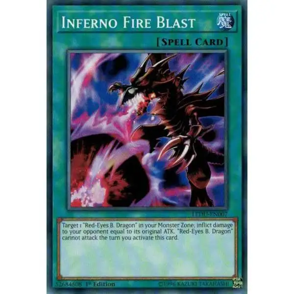 YuGiOh Trading Card Game Legendary Duelists Common Inferno Fire Blast LEDU-EN007