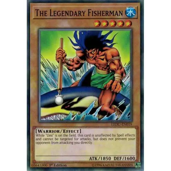 YuGiOh Trading Card Game Legendary Duelists Common The Legendary Fisherman LEDU-EN019