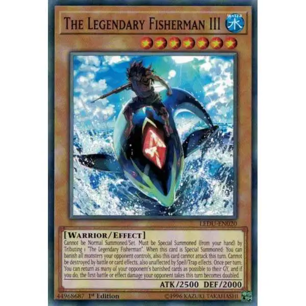 YuGiOh Trading Card Game Legendary Duelists Common The Legendary Fisherman III LEDU-EN020