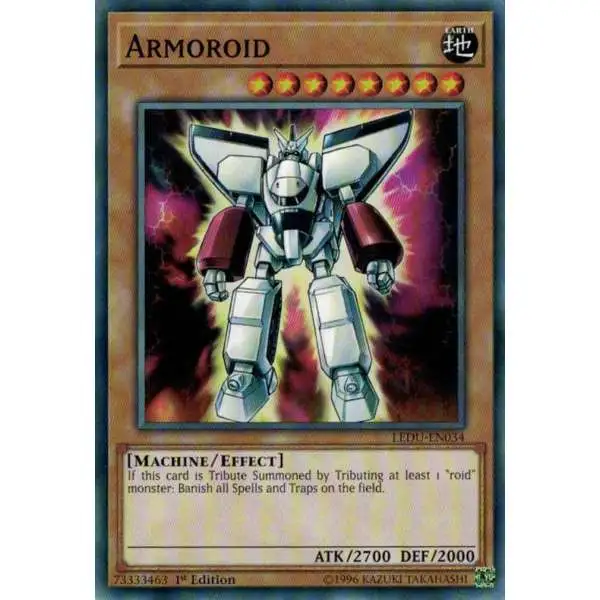 YuGiOh Trading Card Game Legendary Duelists Common Armoroid LEDU-EN034