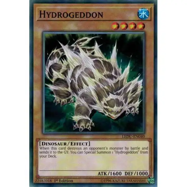 YuGiOh Trading Card Game Legendary Duelists Common Hydrogeddon LEDU-EN040